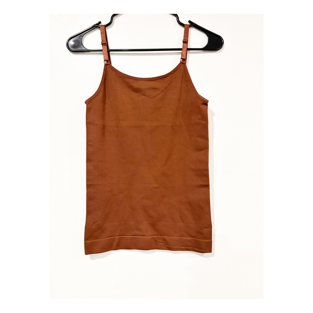 Shapermint Essentials All Day Every Day Scoop Neck Cami Brown L/G NWT - Picture 2 of 4